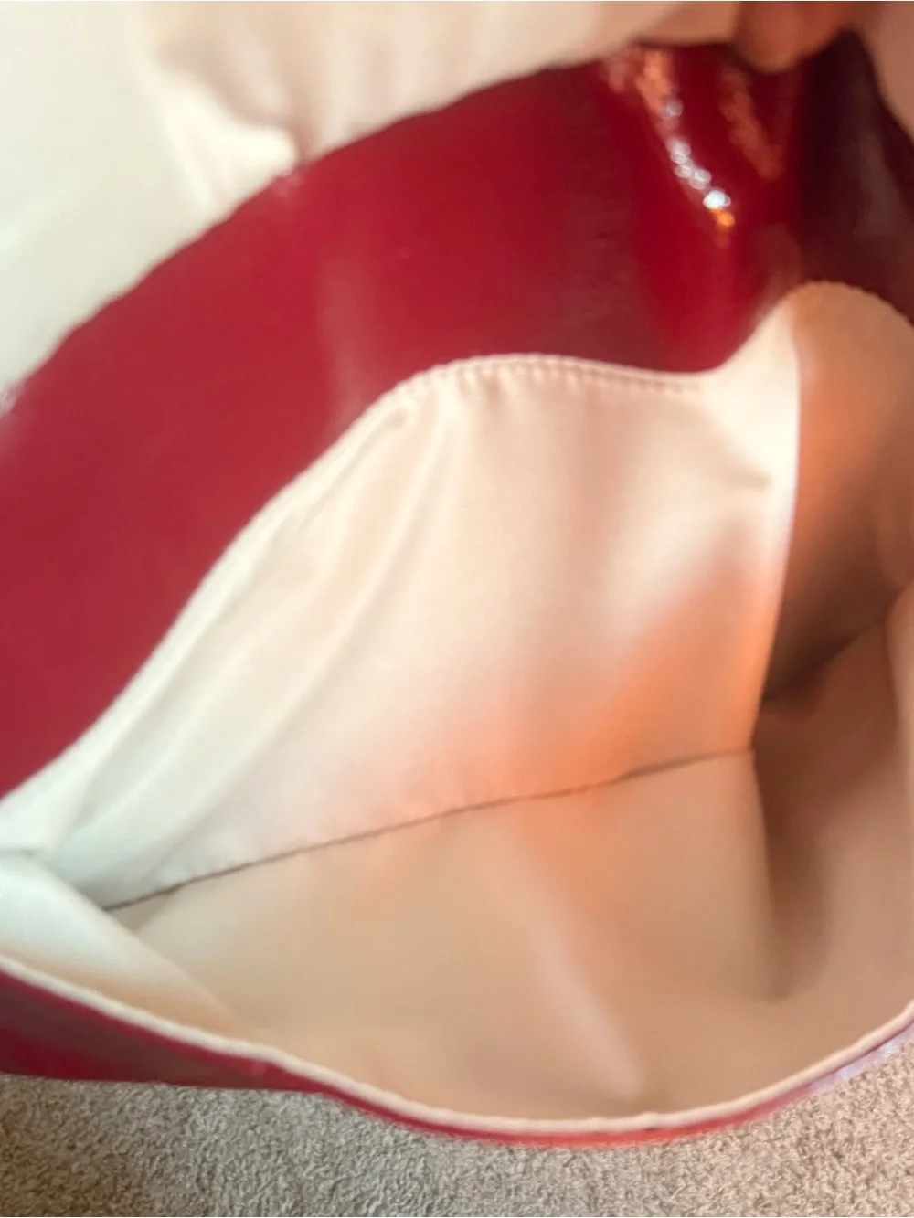 Coach Soho Red Patent Leather Bag